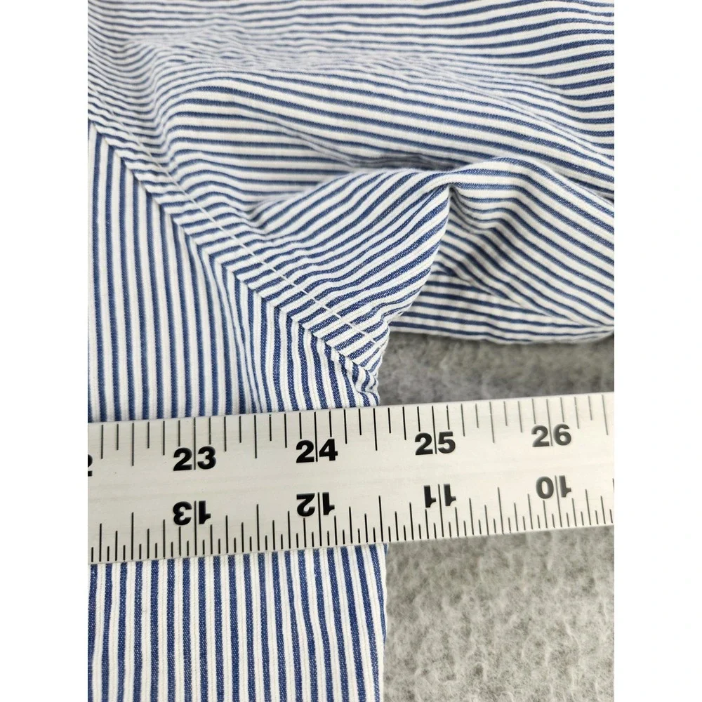 Vintage Izod Blue Striped Preppy Blue Full Zip Jacket Spring Summer Boating  XL‎